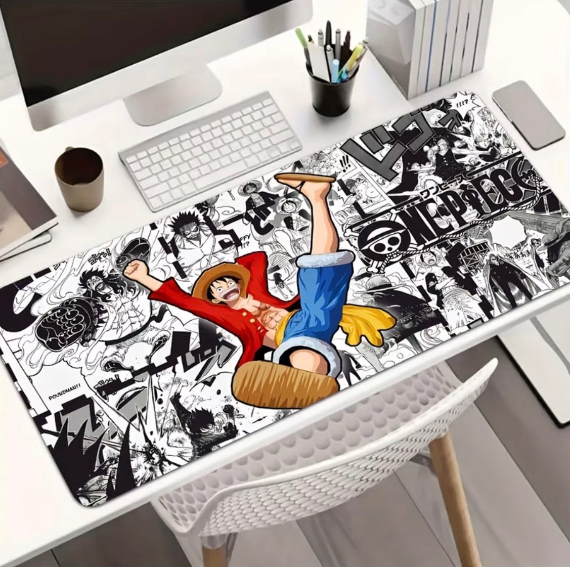 ProGamer XXL Anime Desk Mat - Luffy Edition - 800x300mm Extended Mousepad